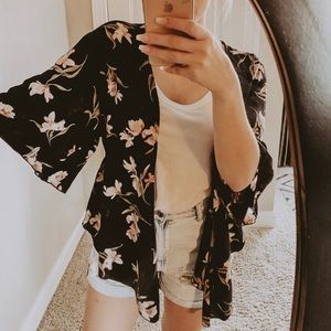 BKE floral cardigan